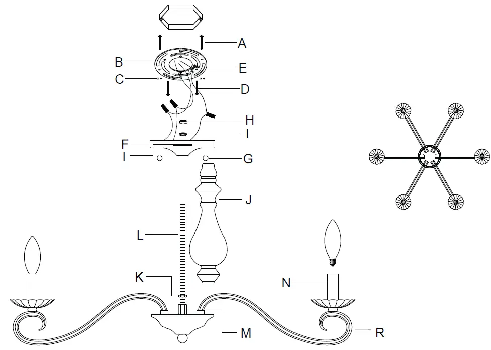 GOLDEN-LIGHTING-3712-6SF-RBZ-Larrick-6-Light-Rubbed-Bronze-Semi-Flush-Mount-3