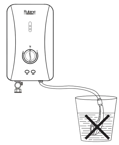 Rubine FLUSSO Series Water Heater - untuk