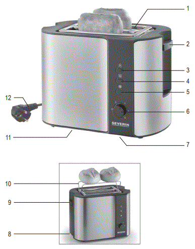 SEVERIN-AT-2217-Automatic-Toaster-fig-1
