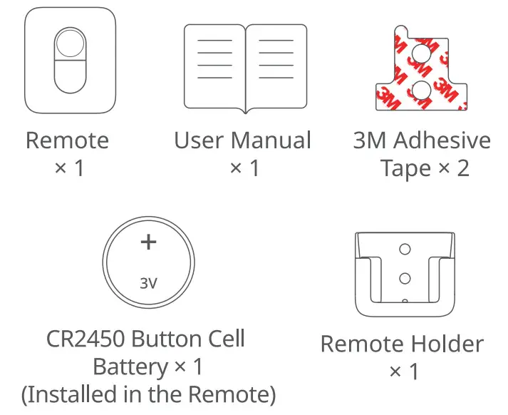 SwitchBot B08HR18MRH Bot and Remote - package