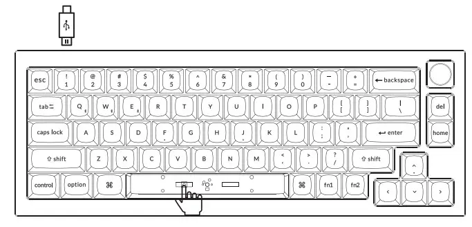 Keychron Q2 Pro Bluetooth Mechanical Keyboard - Rest