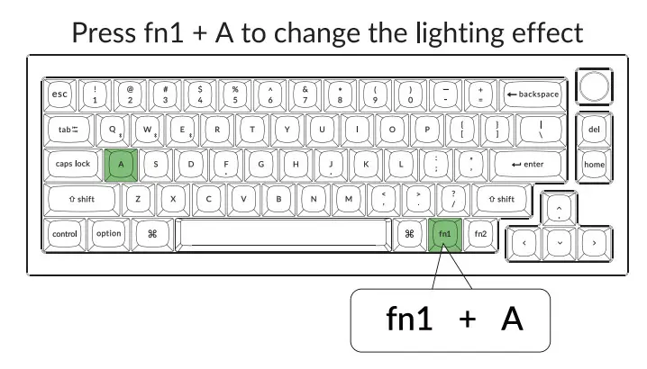 Keychron Q2 Pro Bluetooth Mechanical Keyboard - backlight