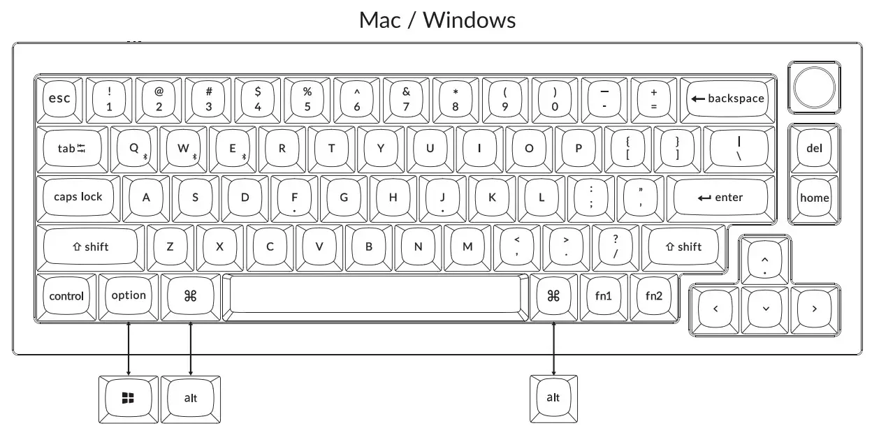 Keychron Q2 Pro Bluetooth Mechanical Keyboard - mack