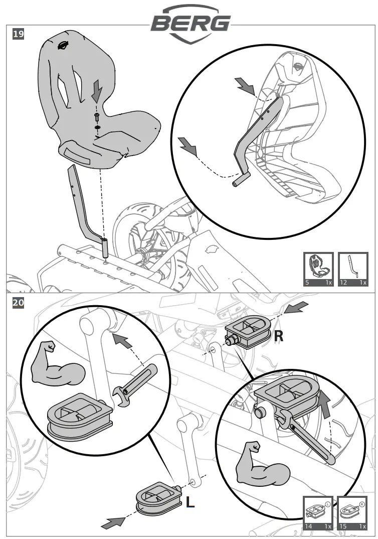 BERG 49.90.00.34 Rally APX Red 3 Gears - Parts 11