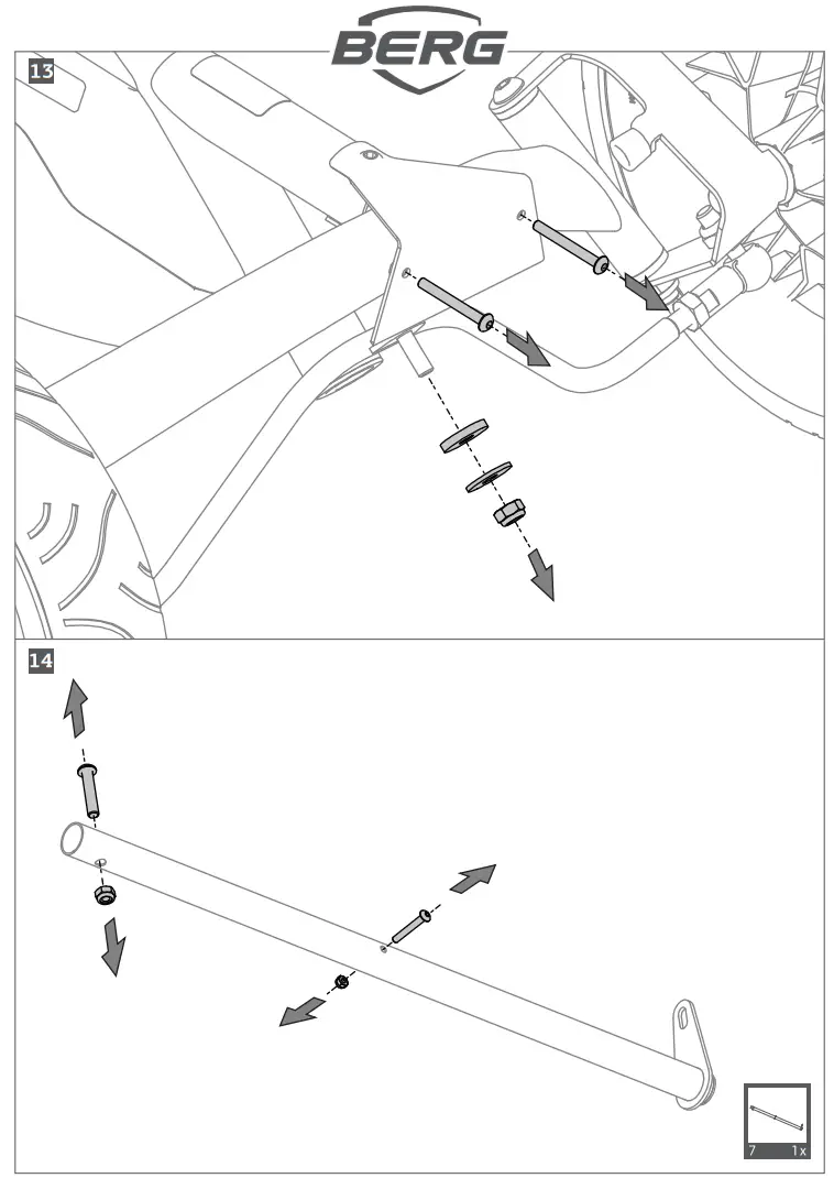 BERG 49.90.00.34 Rally APX Red 3 Gears - Parts 8
