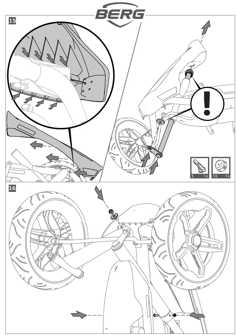 BERG 49.90.00.34 Rally APX Red 3 Gears - Parts 9
