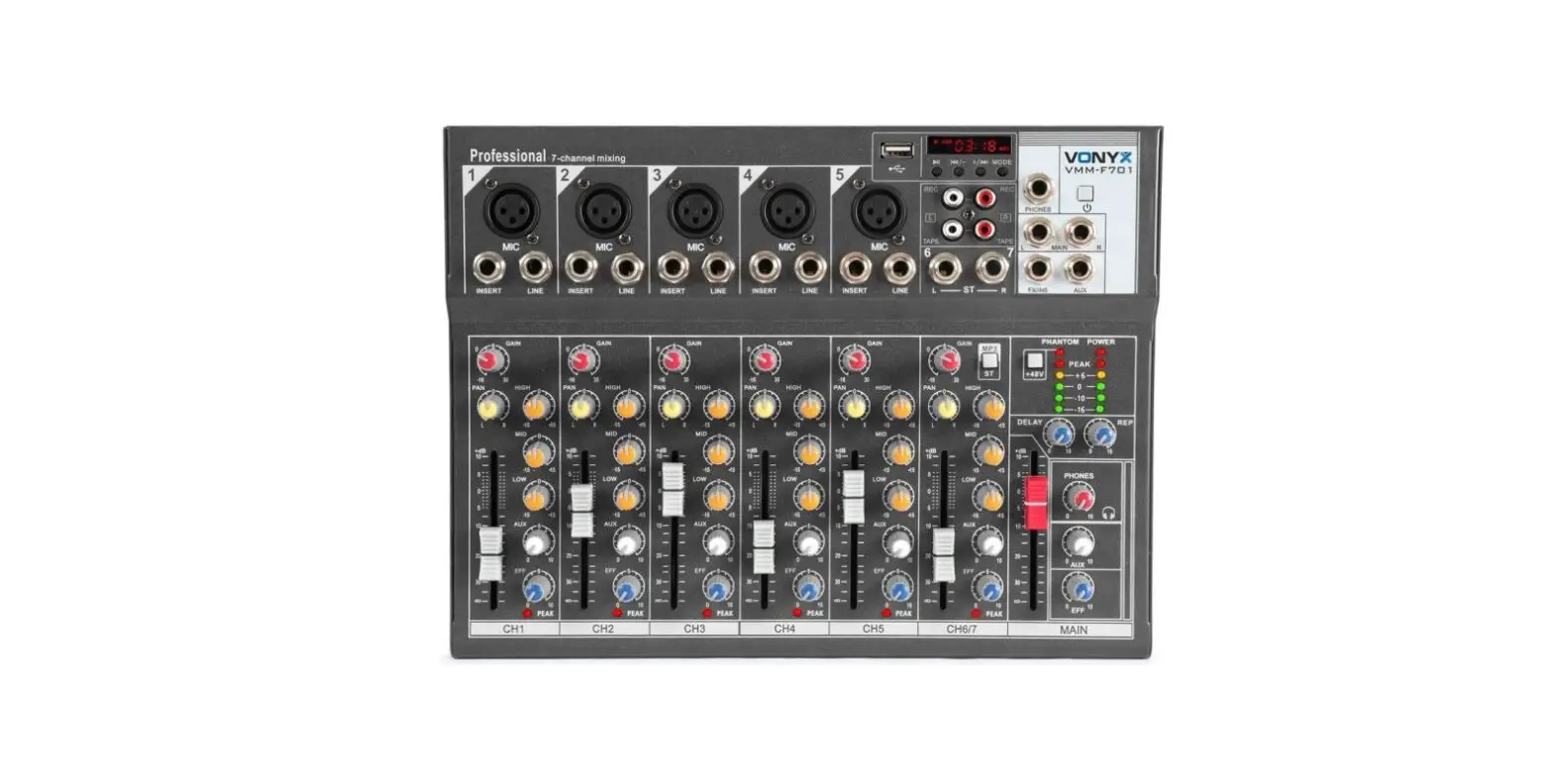 Vonyx Vmm-f Series Music Mixer Instruction Manual Vonyx Vmm-f Series Music Mixer Instruction Manual