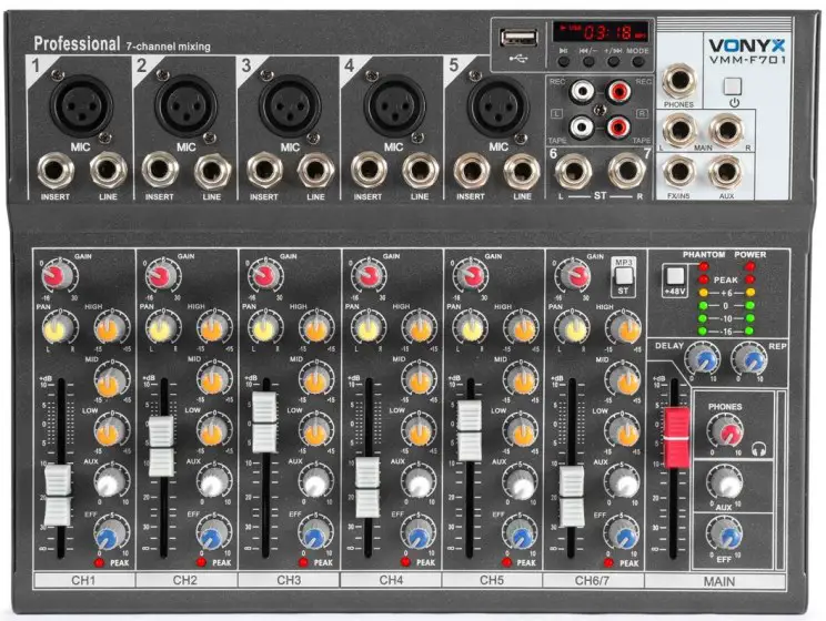VONYX VMM-F Series Music Mixer