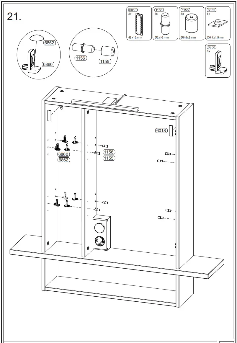 GERMANIA 1436 Mirror Cabinet - Figure 19