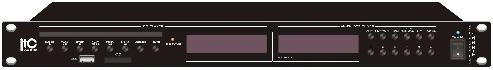 itC T-2221 CD Plus Tuner Player