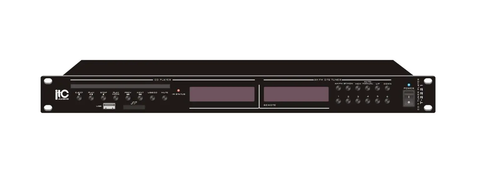 Itc T-2221 Cd Plus Tuner Player Instruction Manual