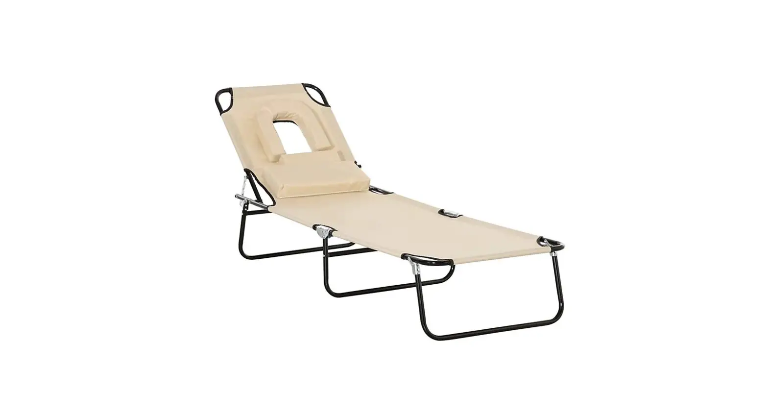 Outsunny Reclining Sun Lounger With Pillow User Manual Outsunny Reclining Sun Lounger With Pillow User Manual