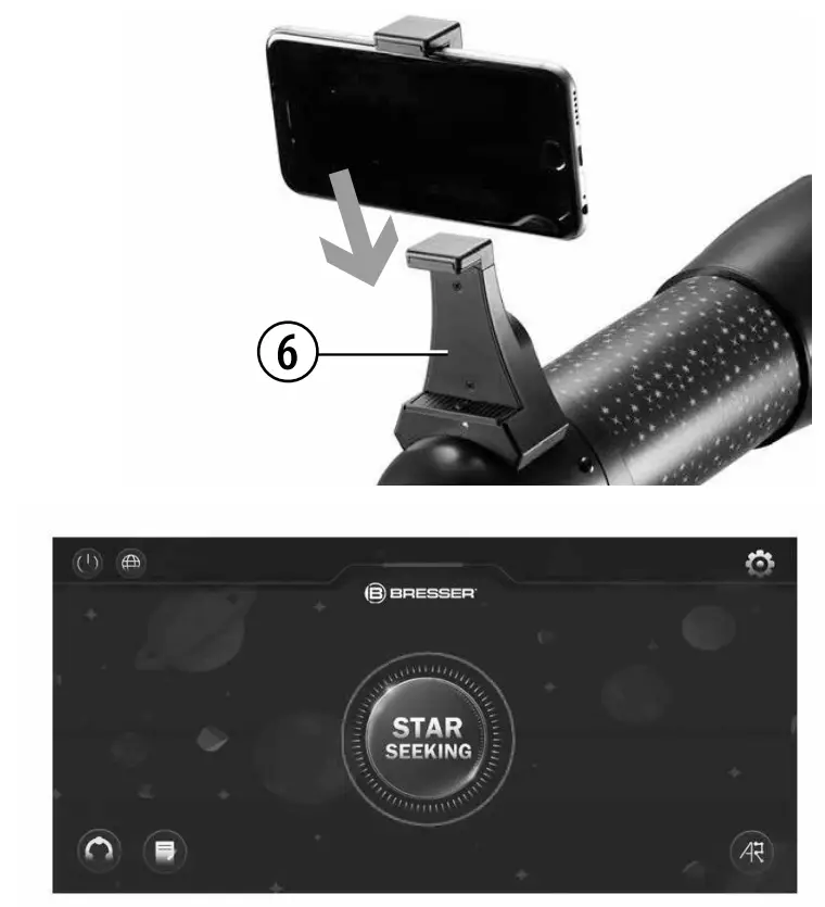 How to install & use the BRESSER AR Telescope app