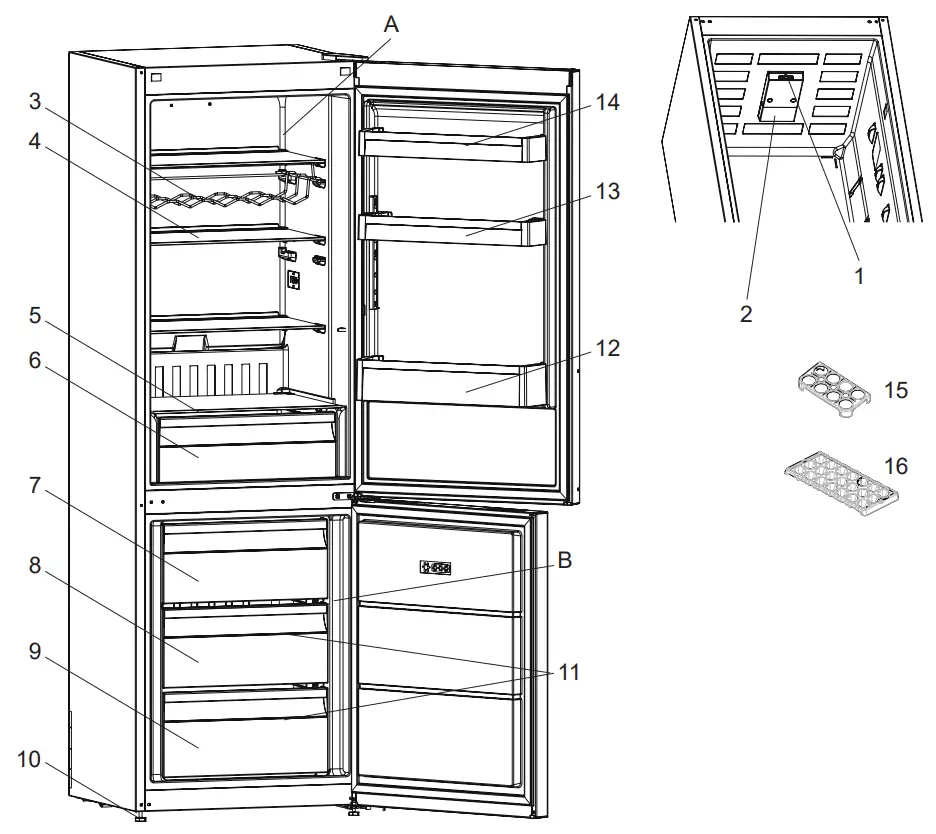 The Parts Of The Appliance And The Compartments