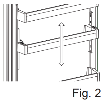 Adjustable door shelf (In some models)