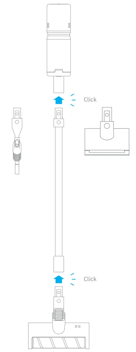 dreame P10 Pro Cordless Stick Vacuum - Diagram