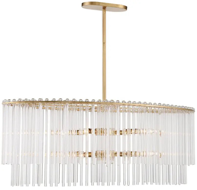 CRYSTORAMA 398-GA Eight Light Chandelier