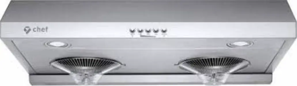 HAUSLANE UC-C100SS-30 30-Inch Under Cabinet Push Button Range Hood with Grease Catch