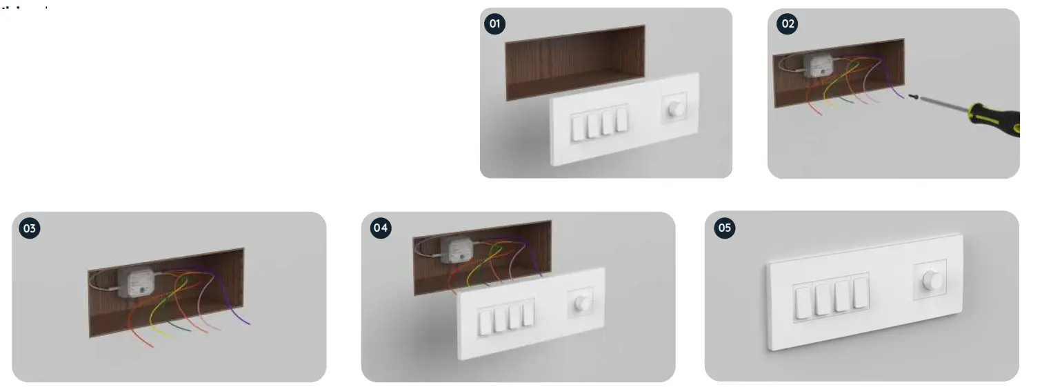 Lumos CONTROLS Catron AI AC Powered Switch Interface for Push Button Toggle and Rotary Switches - fig1