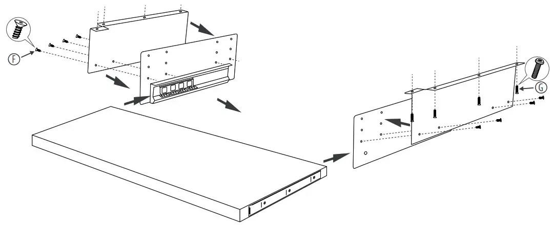 THON 507338 Studio Extension Desk - Installation 2