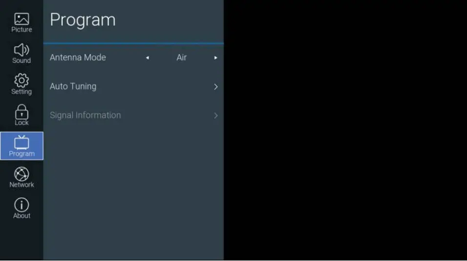 RCA RNSM4025 - Program