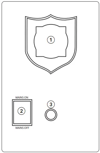 Rebel RB-4001 Emergency Power Supply Device with Pure Sine Wave and Charging Function - Front panel