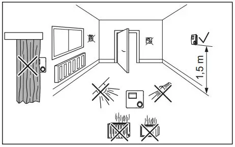 Glow-Worm SRT 50-2 Climastat Select Programmable Room Thermostat User Manual - Requirements for the installation site