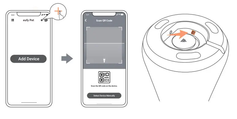 eufy D605 Dog Camera - Scan the QR Code