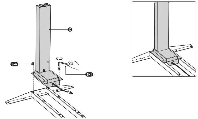 WORKSTREAM-21590-Dual-Motor-Height-Adjustable-Table-Desk-Frame-Electric-White-11