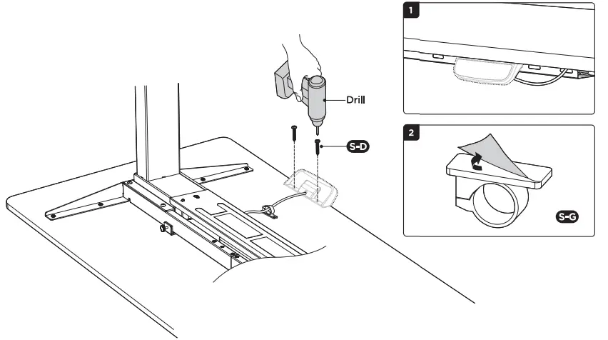 WORKSTREAM-21590-Dual-Motor-Height-Adjustable-Table-Desk-Frame-Electric-White-21