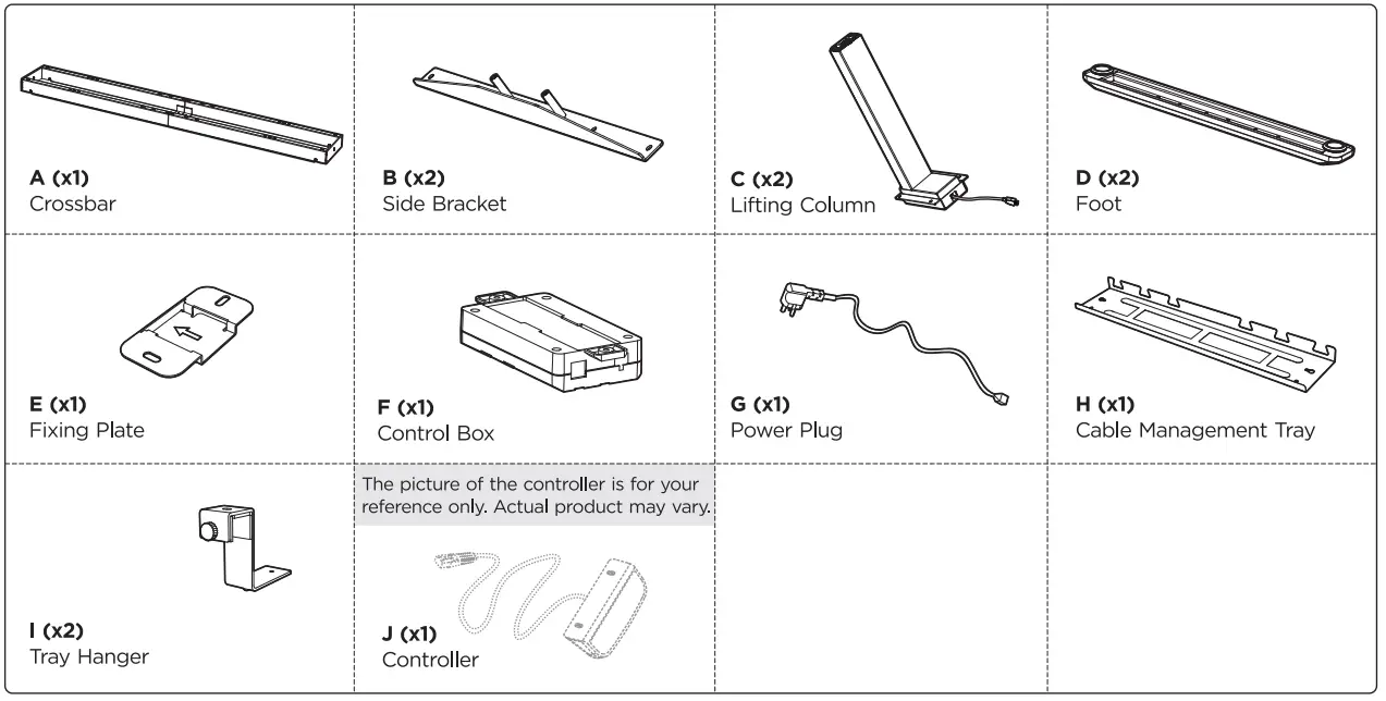 WORKSTREAM-21590-Dual-Motor-Height-Adjustable-Table-Desk-Frame-Electric-White-4