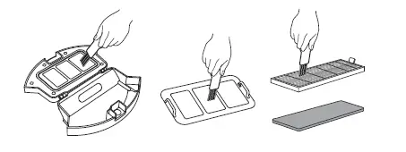 Clean the dust collector