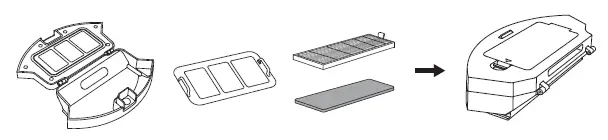 filters and pre-filter back