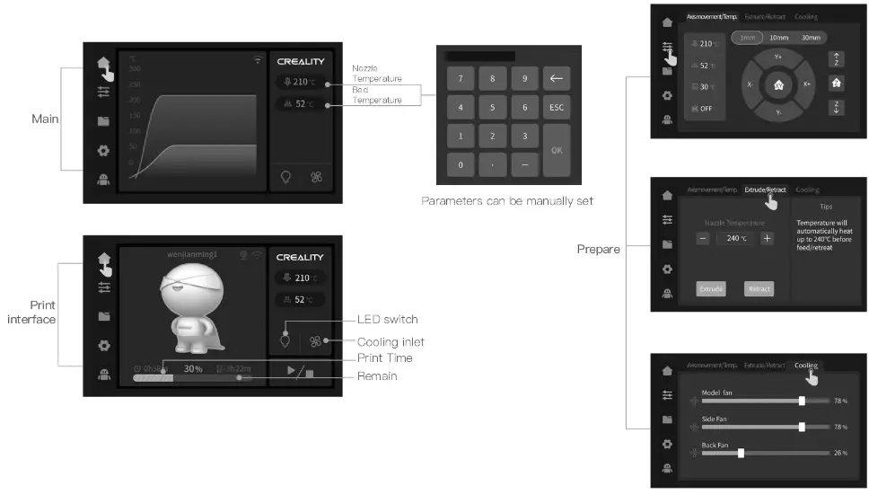 CREALITY K1MAX 3D Printing Machine - Settings2