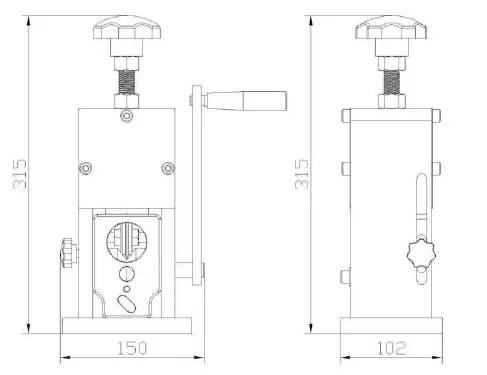 VEVOR SD-002 Manual Wire Stripping Machine 2