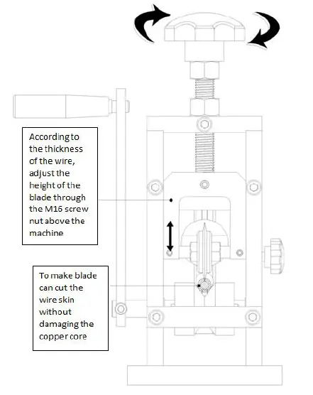 VEVOR SD-002 Manual Wire Stripping Machine 7