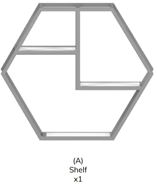 MH LONDON MH ST 314 Halliday Brown Wood Decorative Wall Mounted Shelves - product