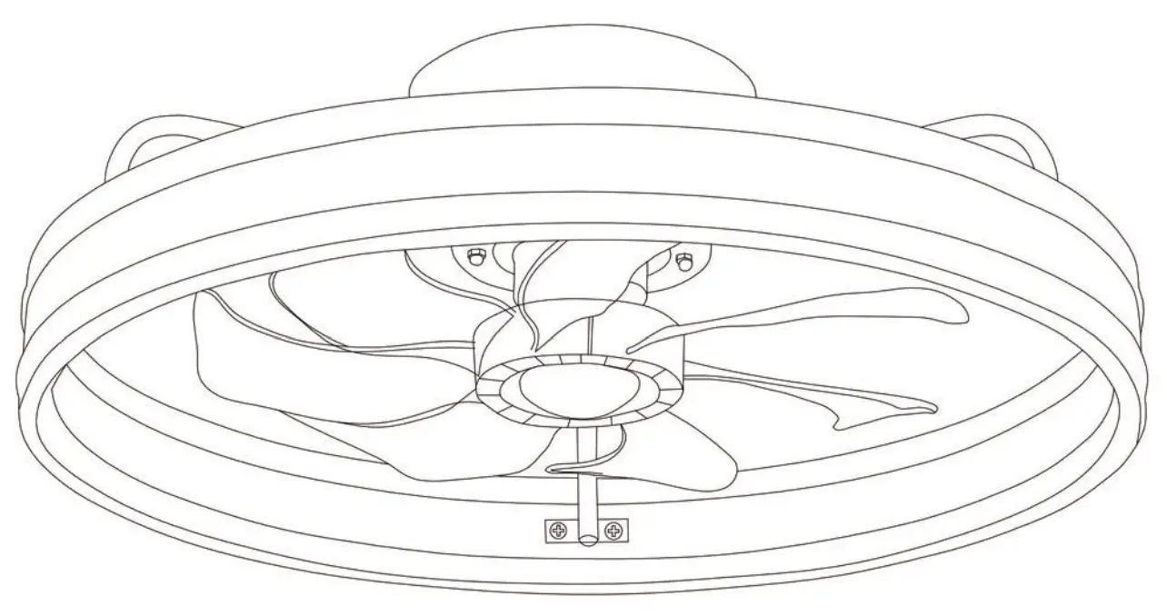 Bella Depot DC2002 Modern Ceiling Fan