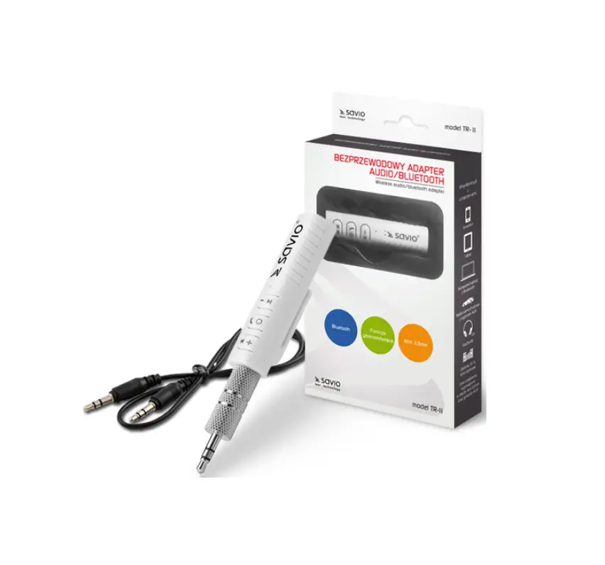 Savio Tr-11-w Wireless Audio Bluetooth Adapter User Manual Savio Tr-11-w Wireless Audio Bluetooth Adapter User Manual