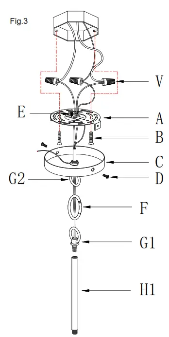 GEORGE KOVACS P5385-613 Charming 5-Light Polished Nickel Cage Pendant Light - Figure3