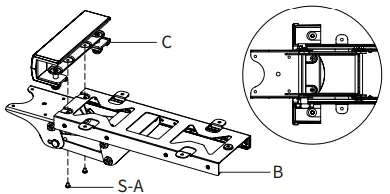 V I V O-MOUNT-KB07B-Silver-Under-Desk-Keyboard-Tray-fig-6