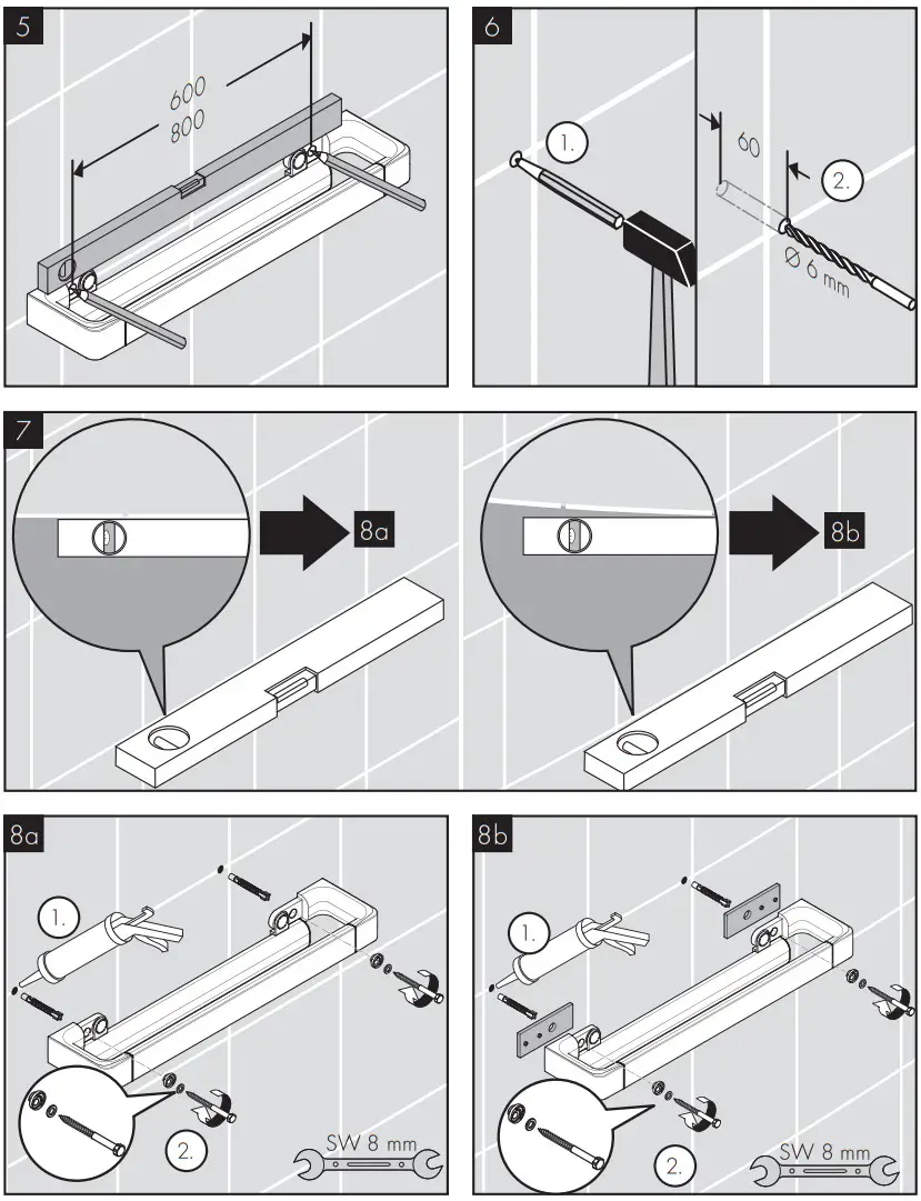 AXOR 42821XXX Universal Circular Universal Towel Holder - Figure 10