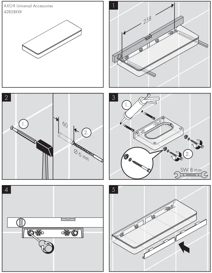 AXOR 42821XXX Universal Circular Universal Towel Holder - Figure 16
