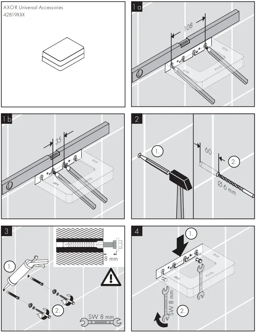 AXOR 42821XXX Universal Circular Universal Towel Holder - Figure 17
