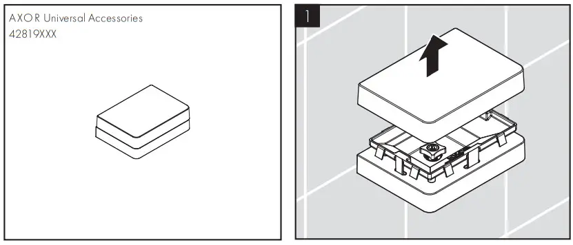 AXOR 42821XXX Universal Circular Universal Towel Holder - Figure 24
