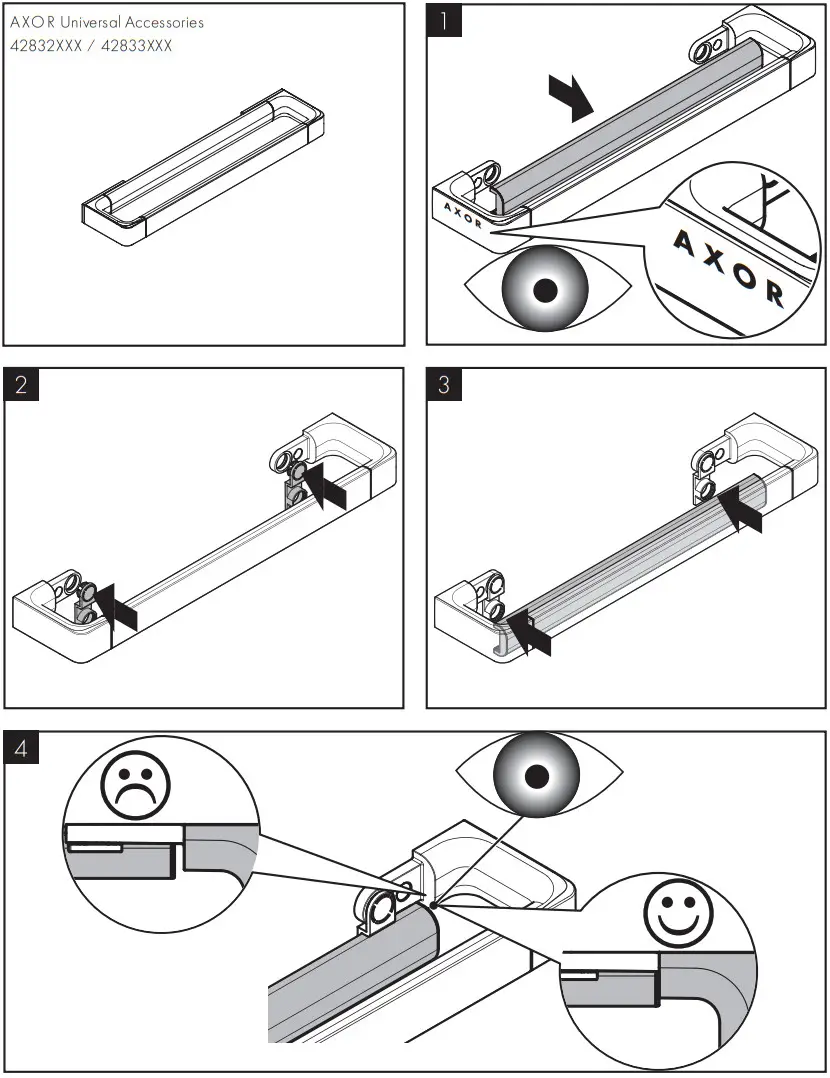 AXOR 42821XXX Universal Circular Universal Towel Holder - Figure 9
