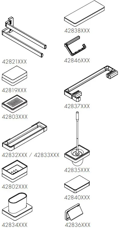 AXOR 42821XXX Universal Circular Universal Towel Holder