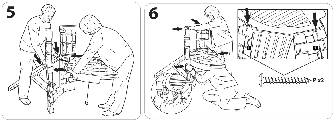 little tikes 633805M 2 In 1 Castle Climber - Assembly 2