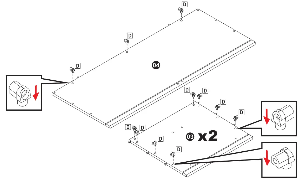 Sunnydaze DECOR AGR-386 Gray Wood Storage Trunk - ASSEMBLY 2