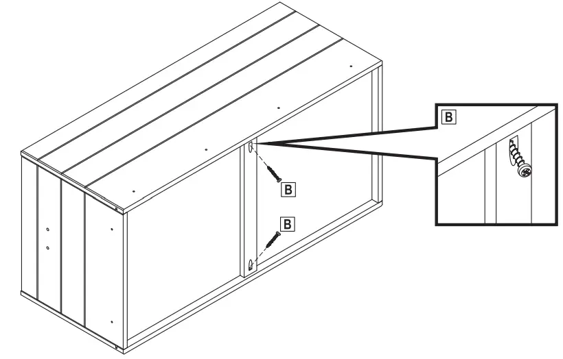 Sunnydaze DECOR AGR-386 Gray Wood Storage Trunk - ASSEMBLY 6